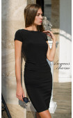 черни  Летни рокли ⭐ Класическа черна рокля с къси ръкави Little Black Dress