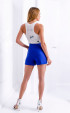 white mini Summer blouses ⭐ Ecru Sport Top tank Racer back Slim