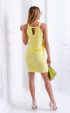 Skirts / Yellow Lace Elegant Slim Fit Short Summer Skirt