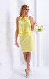 Skirts / Yellow Lace Elegant Slim Fit Short Summer Skirt