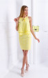 Skirts / Yellow Lace Elegant Slim Fit Short Summer Skirt