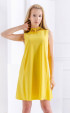 yellow midi Summer dresses ⭐ Yellow wide cut dress