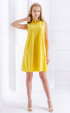 yellow midi Summer dresses ⭐ Yellow wide cut dress