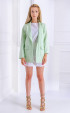 green  Suits ⭐ Linen jacket in mint color