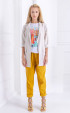 mustard, orange long Long pants ⭐ Long linen pants in mustard