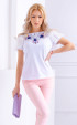 white  Summer blouses ⭐ Summer white blouse with white sleeve