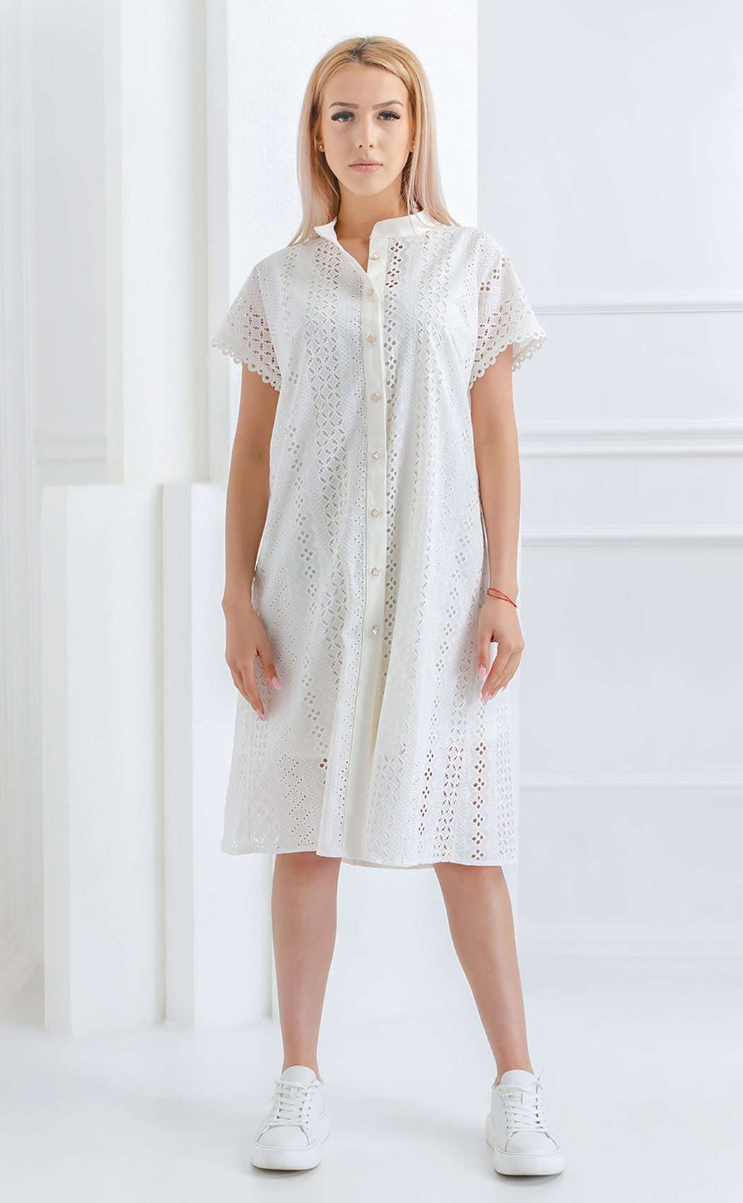 Casual elegant white dress⊶ summer dresses ᑕ❶ᑐ AROGANS