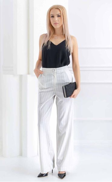 Azrian Womens Pants Clearance,Womens Plus Size Pants Fashion Casual Solid  Elegant High Waist Pockets Wide Leg Flare Trousers Zipper Pant Clearance 