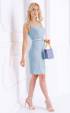 blue midi Formal Dresses ⭐ Elegant light blue midi dress Paola