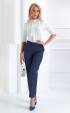 Dark blue business straight long female pants