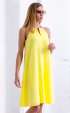   Summer dresses ⭐ Yellow Sleeveless Chiffon Ties and Belt