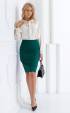 green midi Formal Dresses ⭐ High waisted dark green skirt