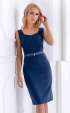 blue midi Formal Dresses ⭐ Midi dark blue dress with removable