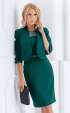 Dark green female elegant jacket