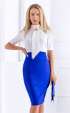 blue midi Skirts ⭐ Blue high waist slit skirt superwoman