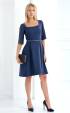 blue midi Formal Dresses ⭐ Midi formal darkblue shortsleeve