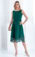 green  Formal Dresses ⭐ Green stylish sleeveless lace dress