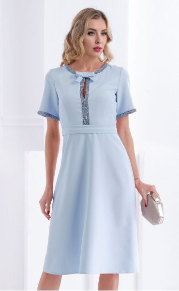 Elegant Womens Dress in Light Sky Blue