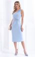 blue midi Formal Dresses ⭐ Elegant flared dress with an